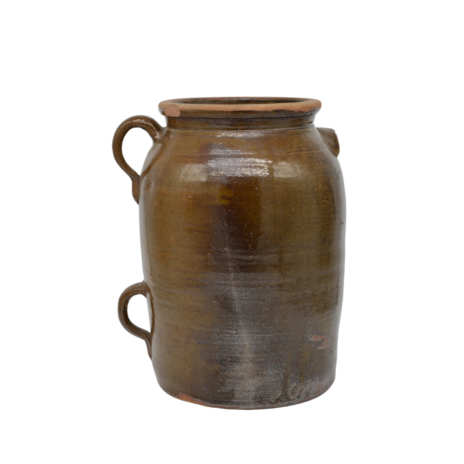 5 Gallon Two Handled Stoneware Crock | American Antique