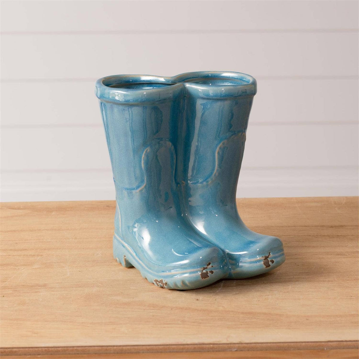 Planter - Blue Boots