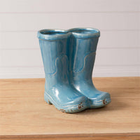 Planter - Blue Boots
