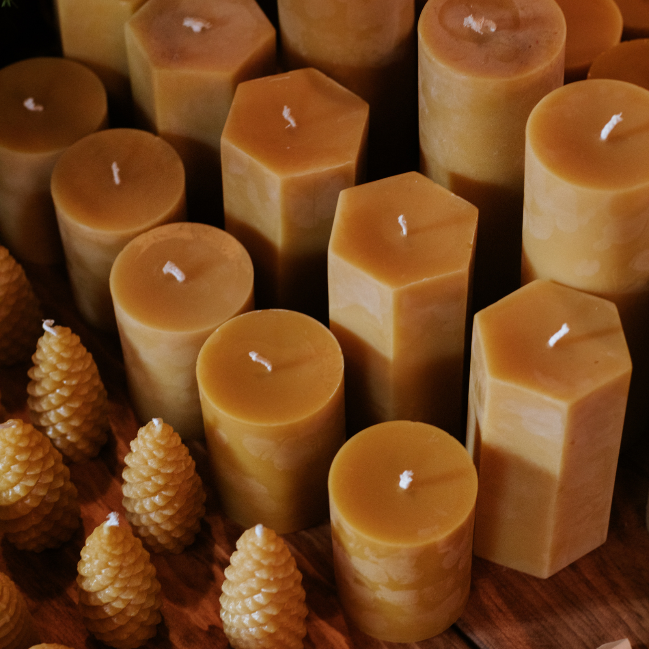 Beeswax Pillar Candle