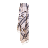 Blue Check British Wool Throw / Blanket
