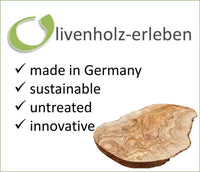 Natural cut cutting board 40 cm olive wood