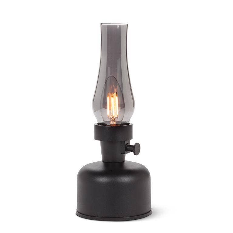 Lantern LED Lamp with Lustre or Smoked  Chimney