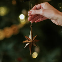 Antique Brass Star Tree Decoration