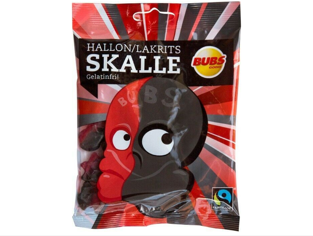 Raspberry Licorice Skulls / Hallon Lakrits Skalle