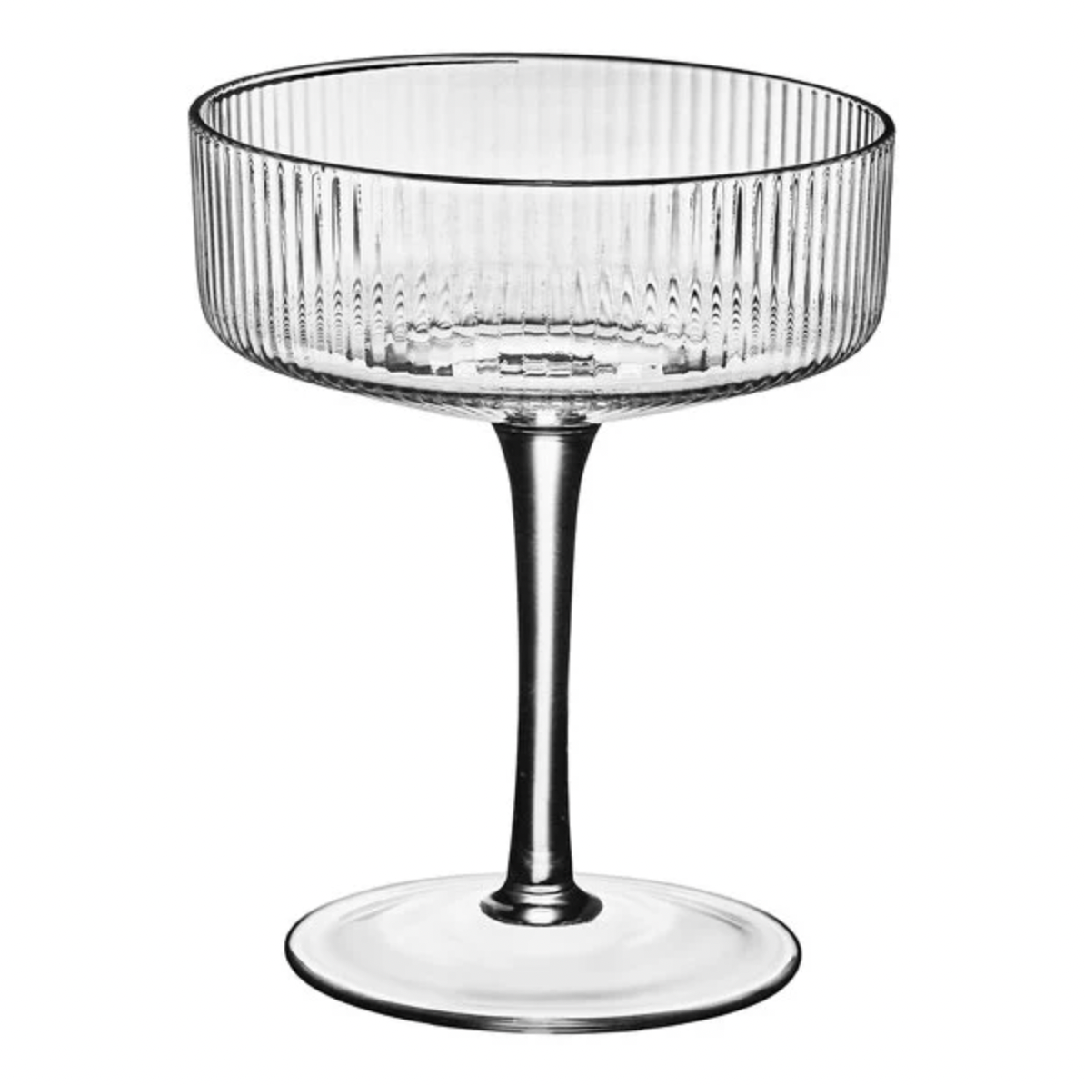 Ripple Glass Champagne Coupe