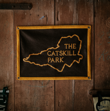 Vintage Style "The Catskill Park" Camp Flag