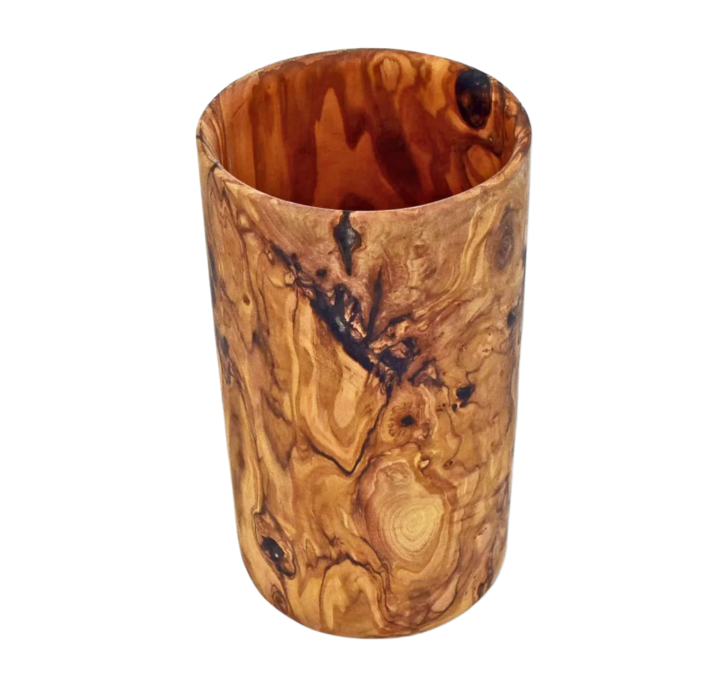 Olive Wood Utensil Cup (15cm)