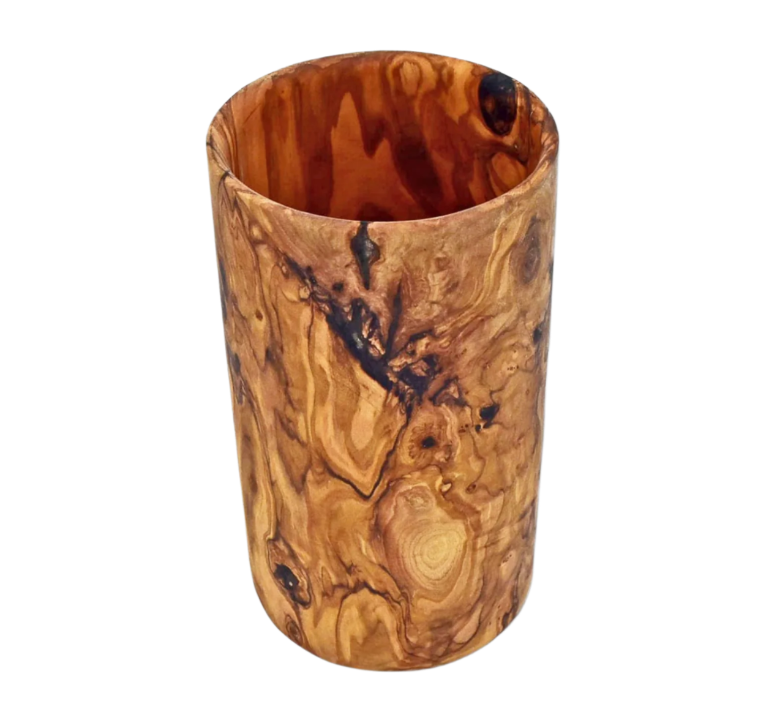 Olive Wood Utensil Cup (15cm)