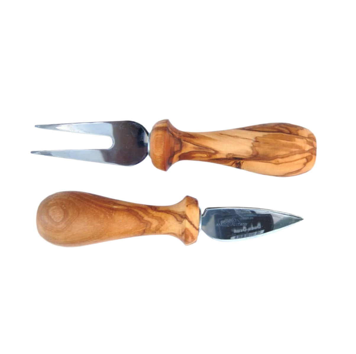 2-piece Cheese Set with Olive Wood Handles