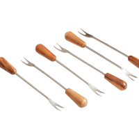 Italian Olivewood Aperitivo Forks - Set of 6 Forks