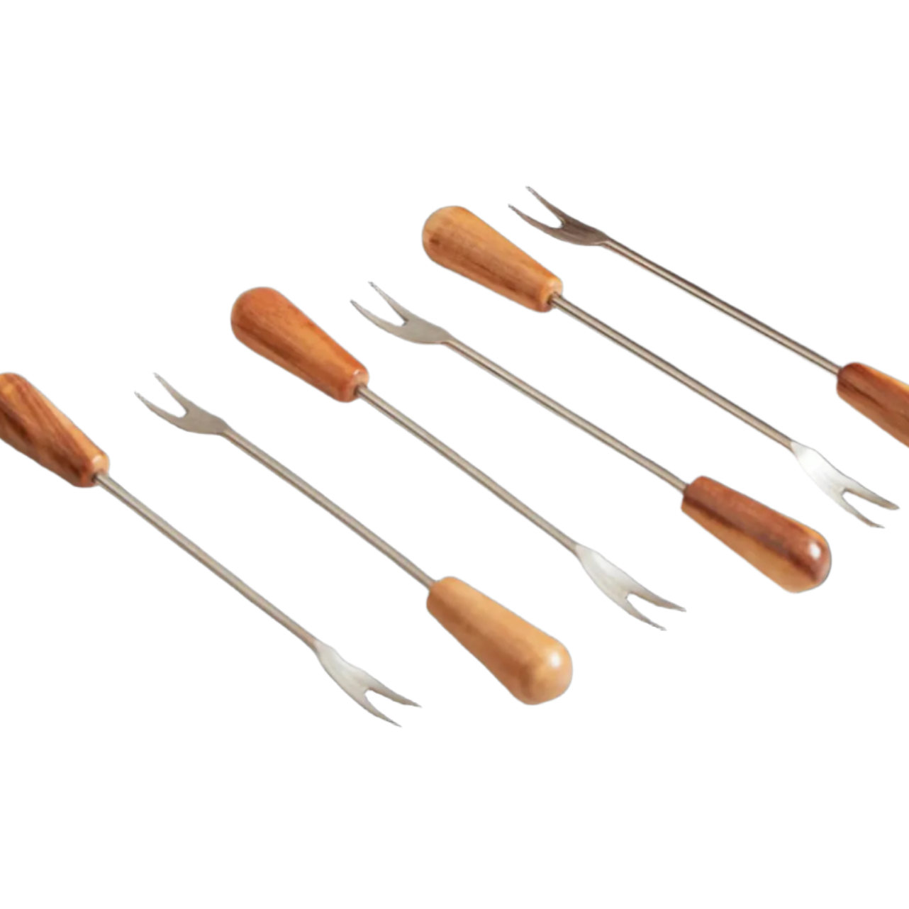 Italian Olivewood Aperitivo Forks - Set of 6 Forks