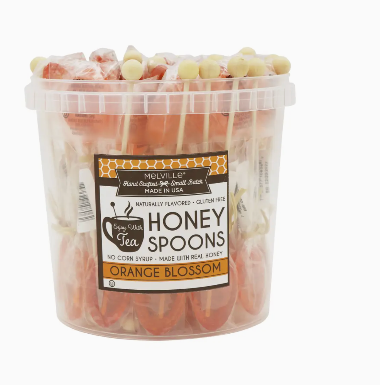 Orange Blossom Honey Spoons, Lollipops