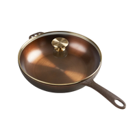 Smithey cast iron no. 11 pan with lid no background