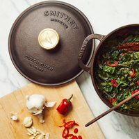 Smithey 5.5qt Dutch Oven Cast Iron serving