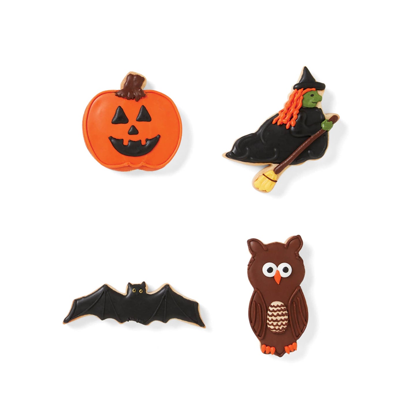 Fox Run Halloween Cookie Cutter Set, Set of 4, 3" to 4"