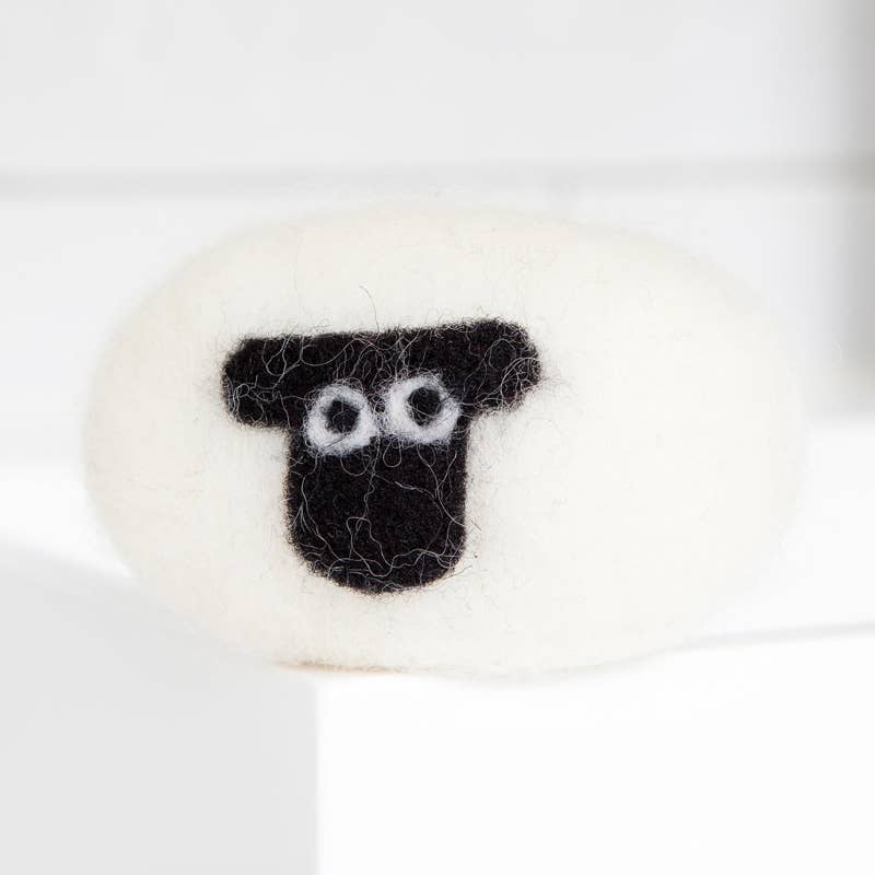 Little Beau Sheep White Suffolk Sheep Felted Soap
