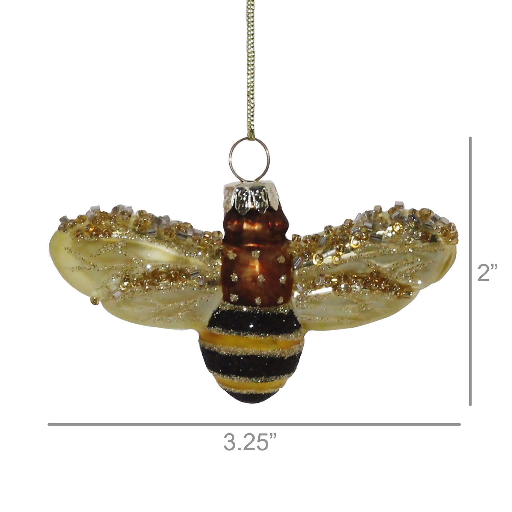 Bee Ornament, Glass