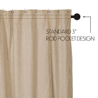 Sawyer Mill Charcoal Ticking Stripe Shower Curtain 72x72