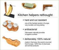 Natural cut cutting board 40 cm olive wood