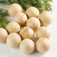 2" Paper Mache Ball Ornament