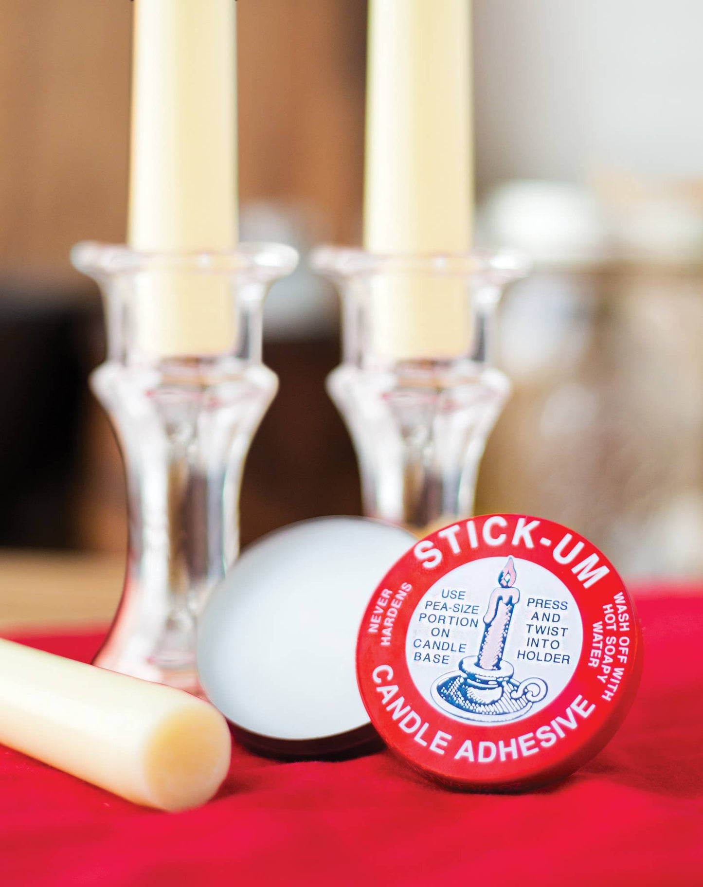 Stick-Um Candle Adhesive Display