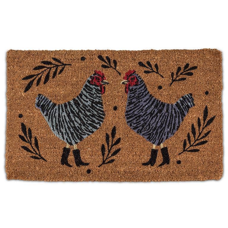Chickens Doormat-18x30"L