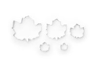 Fox Run Maple Leaf Cookie Cutter Set, 5-Piece, 6.25" x 5.25"