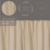 Sawyer Mill Charcoal Ticking Stripe Shower Curtain 72x72