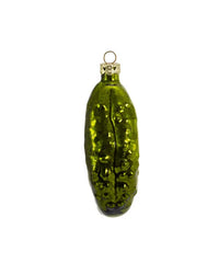 4"HAND BLOWN GLASS PICKLE ORNAMENT