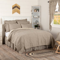 Sawyer Mill Charcoal Ticking Stripe Luxury King Quilt