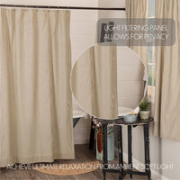 Sawyer Mill Charcoal Ticking Stripe Shower Curtain 72x72