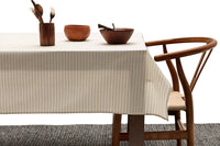 Natural Tablecloth Modern Stripes – Recycled Cotton, 3 Sizes