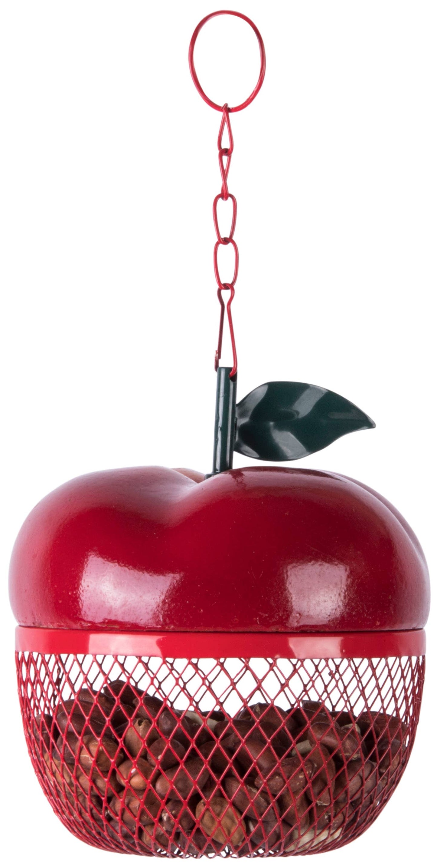 Apple Hanging Mesh Bird Feeder