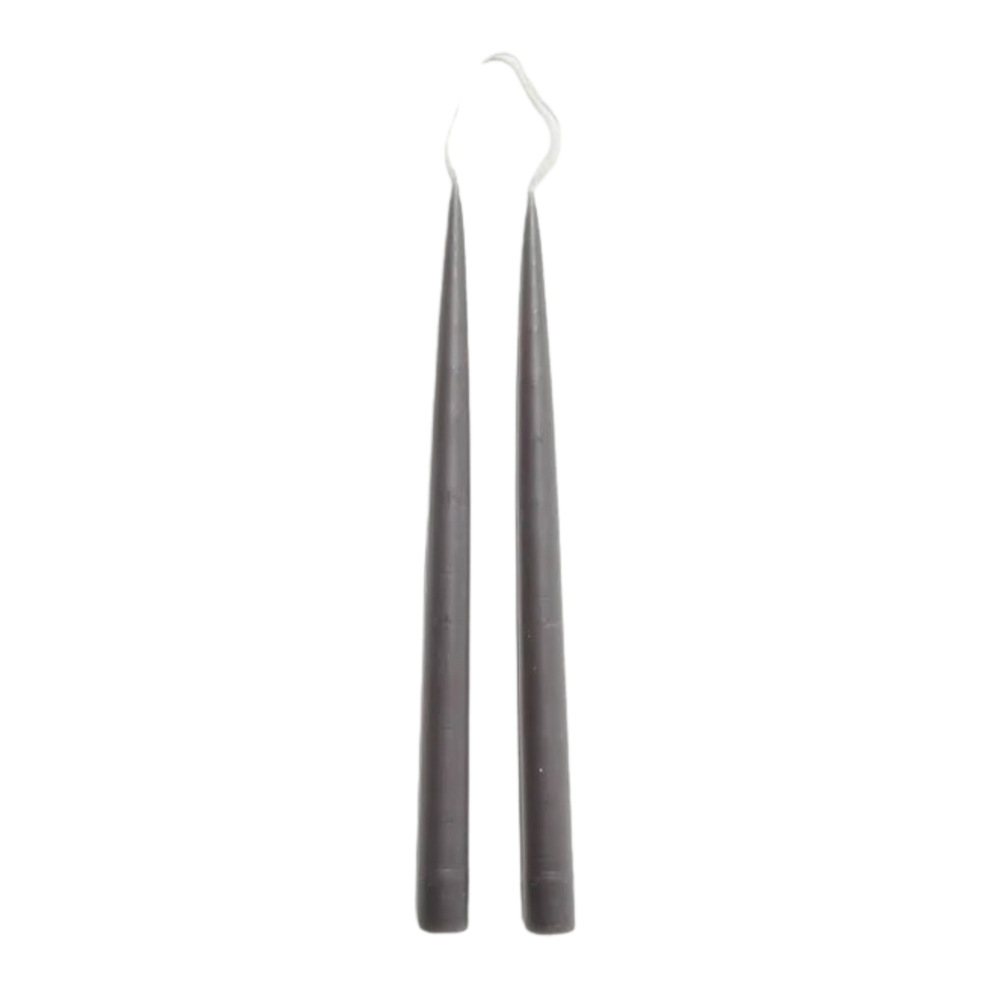 Hand Dipped Taper Candle - 13" - Charcoal