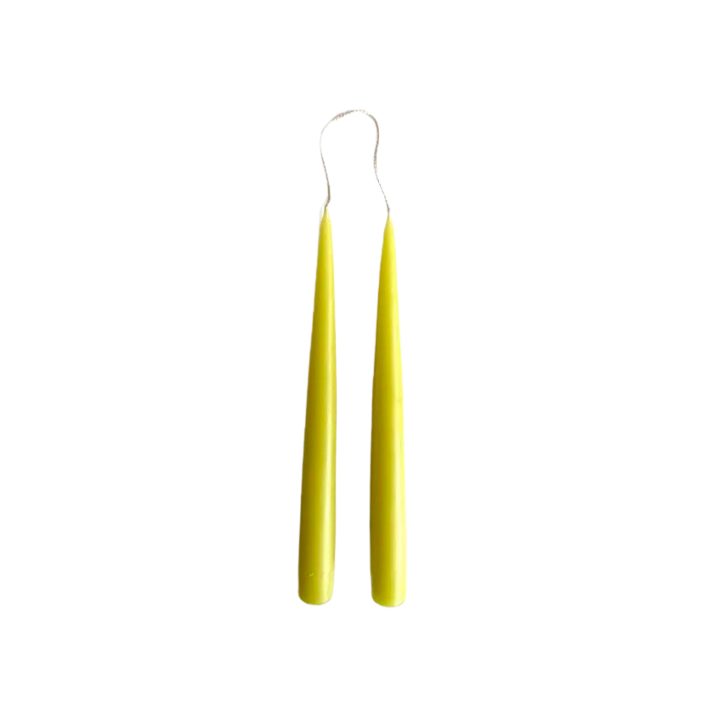 Hand Dipped Taper Candle - 9" - Chartreuse