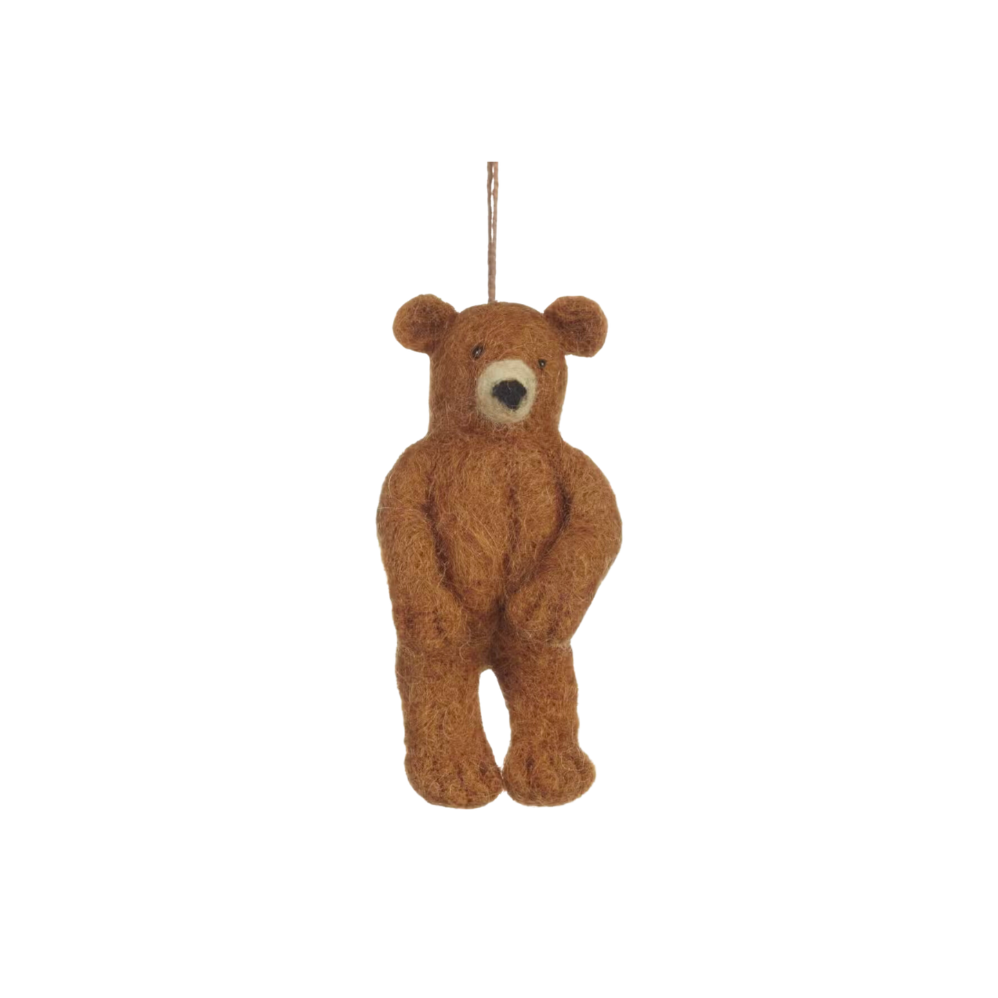 Felt Tree Decoration - Brown Bear