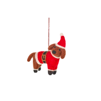 Felt Tree Decoration - Doggy Santa