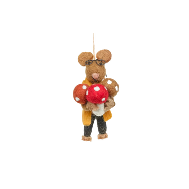 Felt Tree Decoration - Foraging Mouse