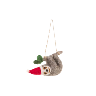 Felt Tree Decoration - Hanging Sloth
