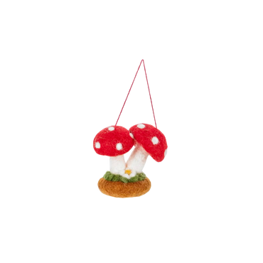 Felt Tree Decoration - Magical Toadstools / Mushrooms