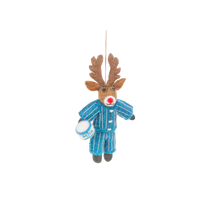 Felt Tree Decoration - Pajama Reindeer