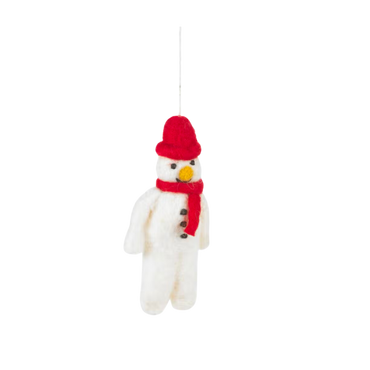 Felt Tree Decoration - Mr. Snowman