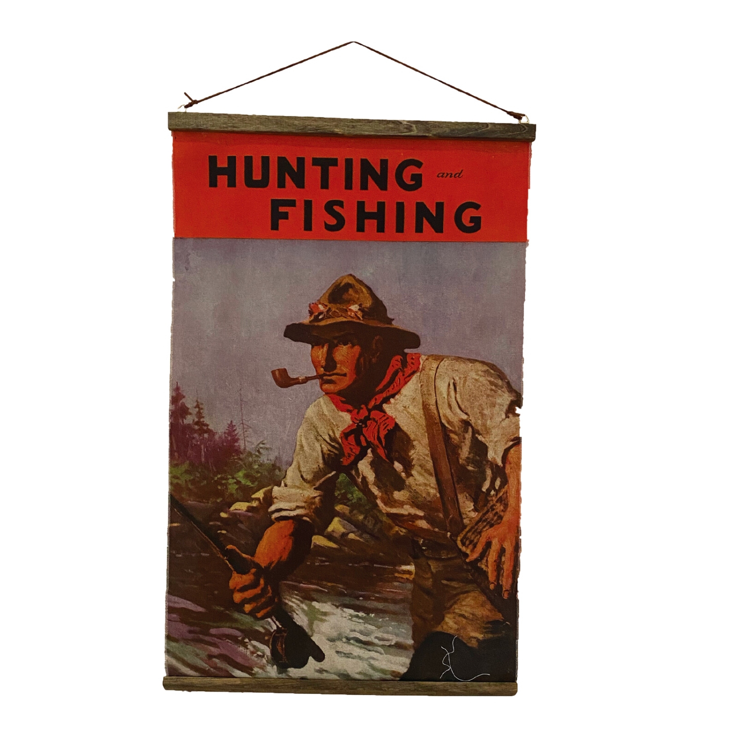 Hunting and Fishing Wall Hanging Canvas Print