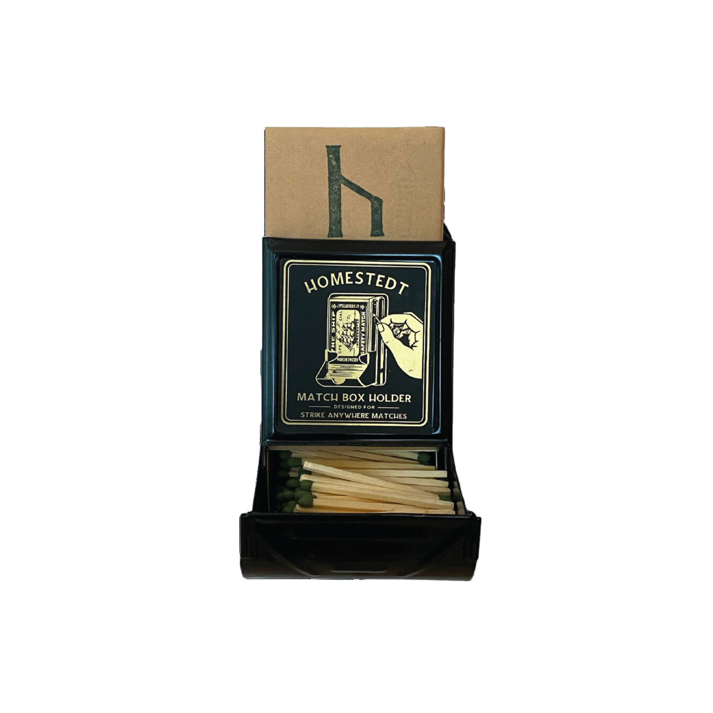 Homestedt Wall Mounted Match Box Holder