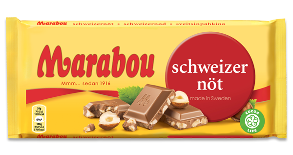 Marabou Schweizernöt (Swiss Nut) 200g