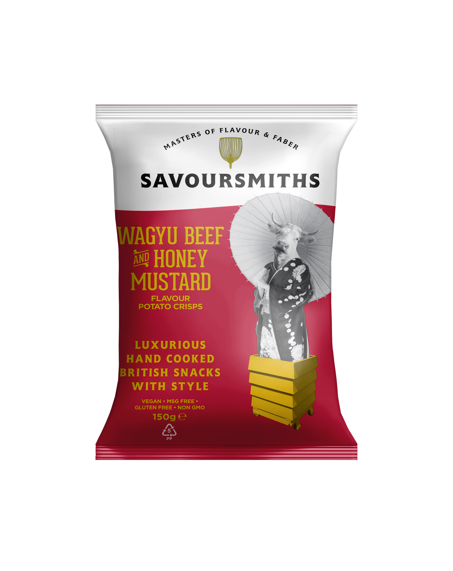 Savoursmiths Vegan Wagyu Beef Honey Mustard Crisps 5.29oz